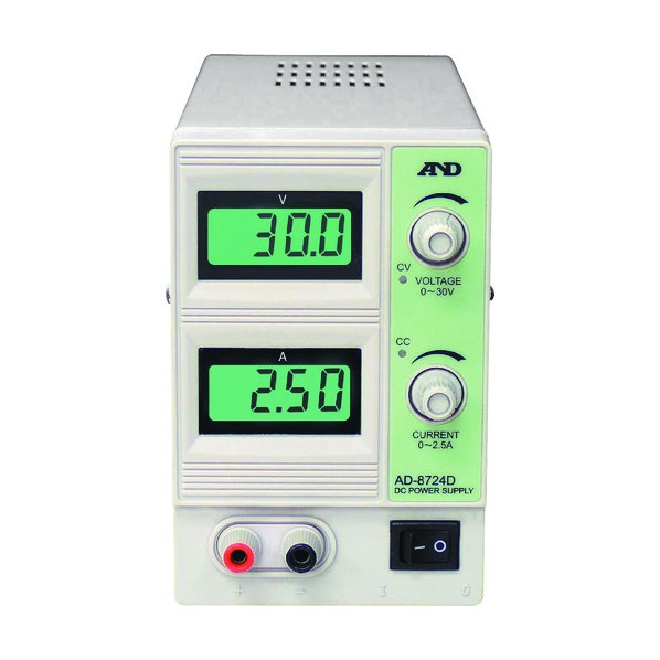 エー・アンド・ディ 直流安定化電源30V2.5A 335 x 146 x 210 mm AD8724D 1点｜DIY FACTORY ONLINE SHOP