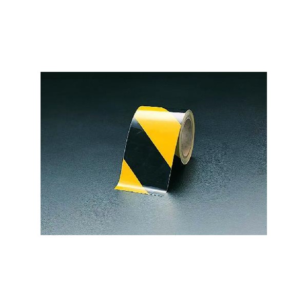 エスコ 100mm粗面用反射トラテープ[黒/黄] EA983FD-100【2506DFD_3】｜DIY FACTORY ONLINE SHOP