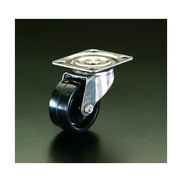 エスコ 150mm[ステンレス製]自在金具キャスター EA986LK-150【2506DFD_3】｜DIY FACTORY ONLINE SHOP