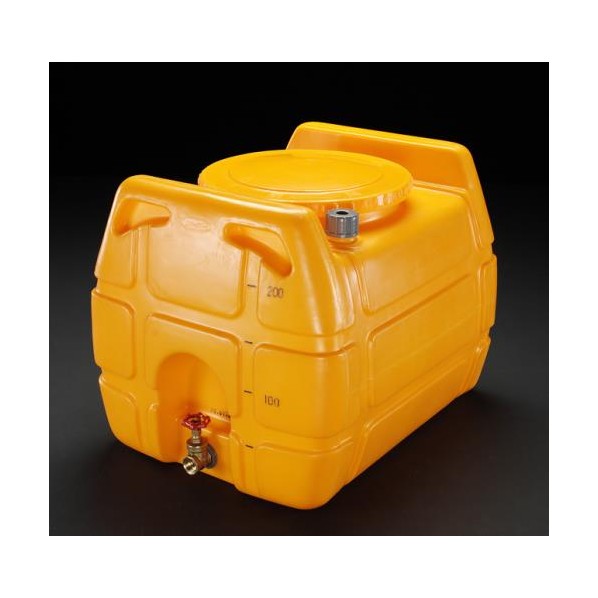 エスコ 200L[バルブ付]ポリエチレン容器 EA991AB-2