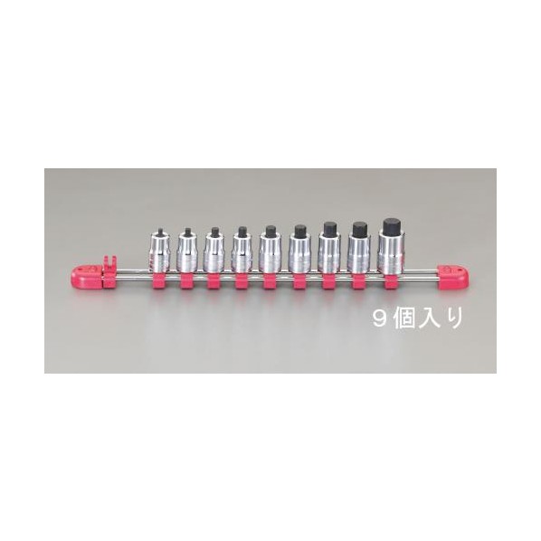 エスコ(esco) スタビーヘックスビットソケットセット 3/8 sq EA618PT