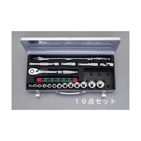 エスコ ソケットレンチセット 1/2 sq EA618R-5｜DIY FACTORY ONLINE SHOP
