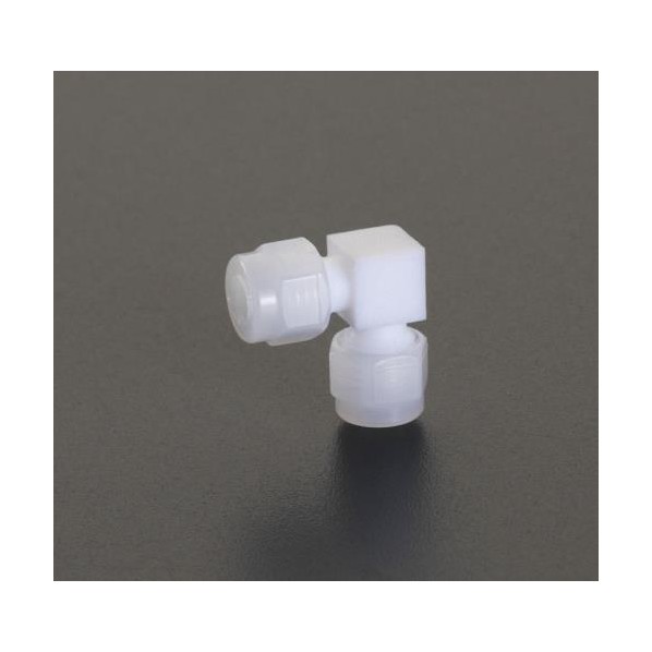エスコ ［フッ素樹脂製］エルボユニオン 12mm EA425HG-12【2506DFD_3】