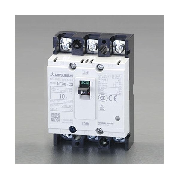 エスコ 240V/60A/3極ノーヒューズ遮断器(フレーム50) EA940MM-32【2506DFD_3】