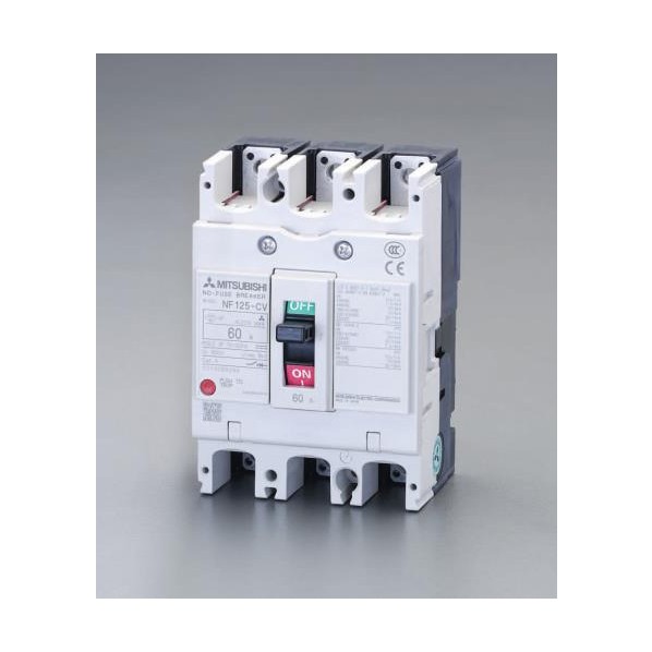 エスコ 240V/60A/3極ノーヒューズ遮断器(フレーム100) EA940MM-45【2506DFD_3】
