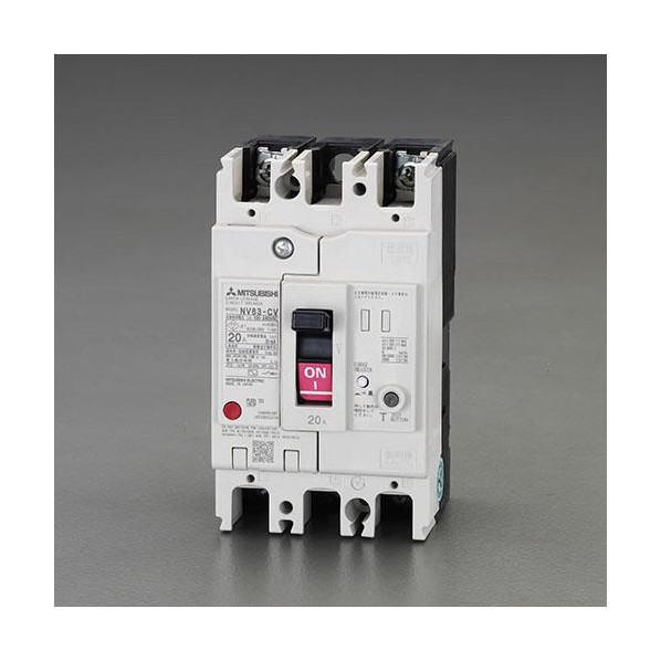エスコ AC100-240V/50A/3極漏電遮断器(フレーム50) EA940MN-21【2506DFD_3】 15,494円