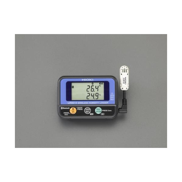エスコ 無線電話温湿度ロガー EA742HC-10 1【2506DFD_3】 温度計・湿度計-DIY・工具-計測工具