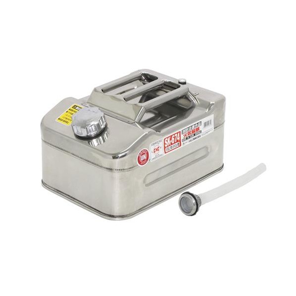 エスコ ガソリン携行缶(ステンレス製) 10L EA991HB-51A 1 17,299円