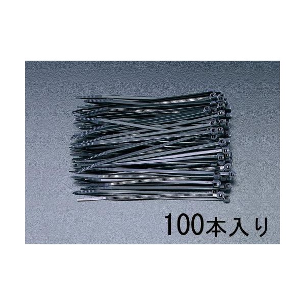 エスコ ［耐候性］結束バンド 550mm EA475B-550 100本