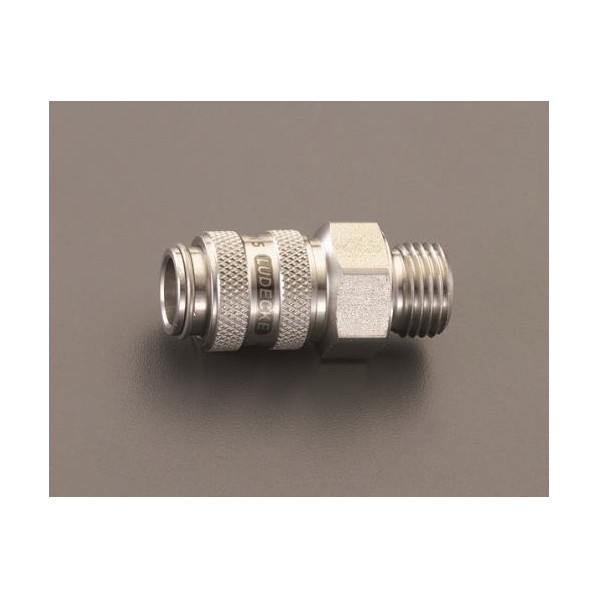 エスコ(esco) 雄ねじカップリング(ステンレス製/ワンプッシュ) G1/8in EA140GL-1 1個【2506DFD_3】