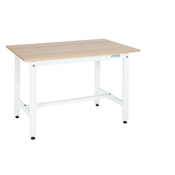 サカエ軽量作業台(KKタイプ/耐荷重350kg/木目メラミン天板/H740/固定式)KK-49MKW