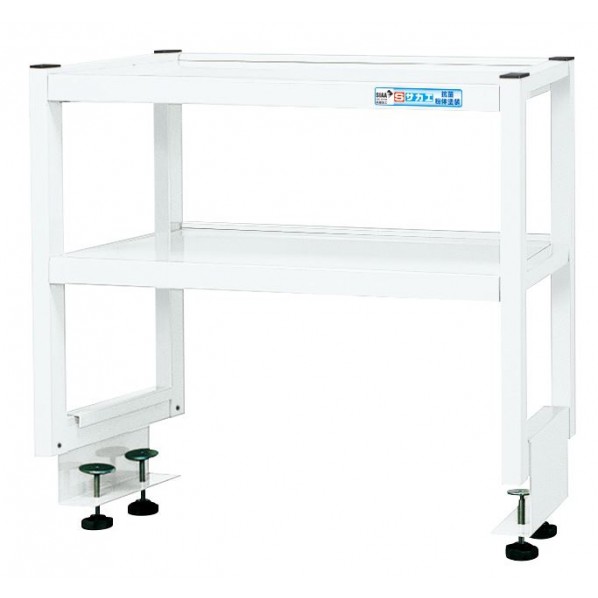 サカエ作業台用簡易架台(奥行タイプ/H450/棚板2段仕様)KT-072KW