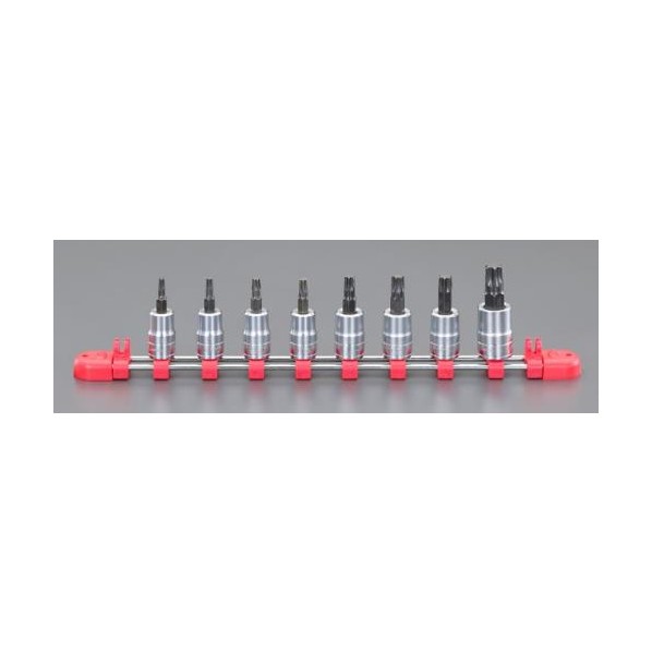 エスコ(esco) [TORX]ビットソケット 3/8inDR/T20-T55 EA618PS-100 1セット｜DIY FACTORY ONLINE SHOP