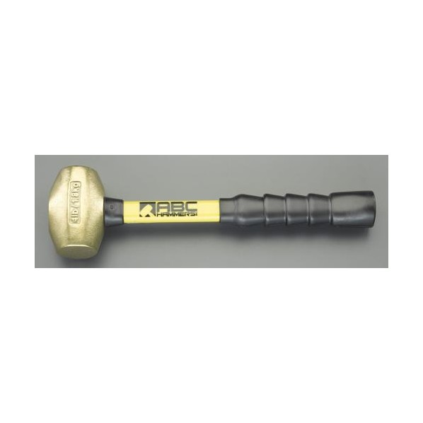 エスコ 1.35kg/41mm 真鍮ハンマー(グラスファイバー柄) EA575EL-2 1個【2506DFD_3】