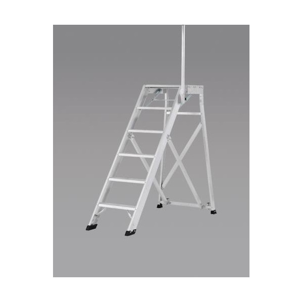 ※法人専用品※エスコ(esco) 1.25m/5段 作業台(手掛かり棒/折畳式) EA903BD-27 1台【2506DFD_3】｜DIY FACTORY ONLINE SHOP