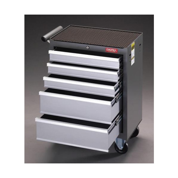※法人専用品※エスコ(esco) 570x345x779mm/ 5段 ツールワゴン EA956FD-1A 1個【2506DFD_3】