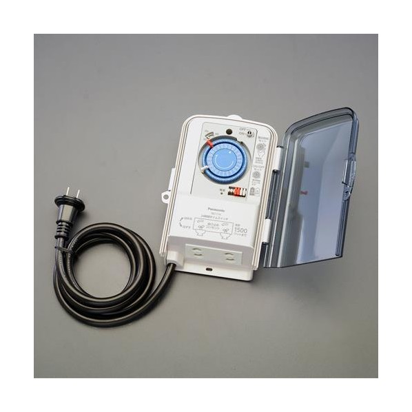 エスコ(esco) AC100V タイムスイッチ (24第四次元/防雨型) EA763A-26A 1台【2506DFD_3】
