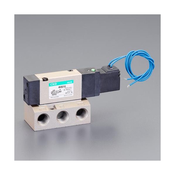 エスコ(esco) AC100V･Rc1/8インチ 5方向電磁弁(流量2.70C) EA153HL-43 1個【2506DFD_3】