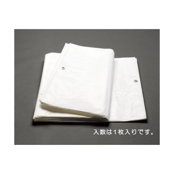 エスコ 居敷き(#3000) 10×10m 白いこと EA911AC-43 1枚