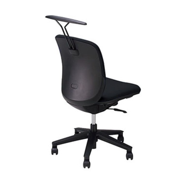 ナイキ 事務用チェア 肘なし ハンガー付 ビニールレザー ブラック VE510H-BK 1点