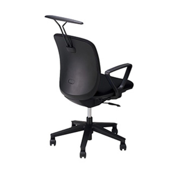 ※法人専用品※ナイキ 事務用チェア 固定肘付 ハンガー付 ビニールレザー ブラック VE511H-BK 1点|DIY FACTORY ONLINE SHOP