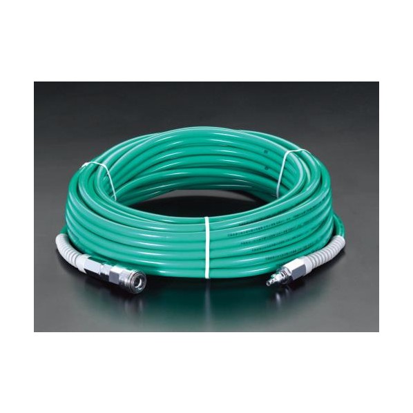 エスコ [カプラー付］高圧ホース 6.0/10mm×20m EA125BW-20 1個