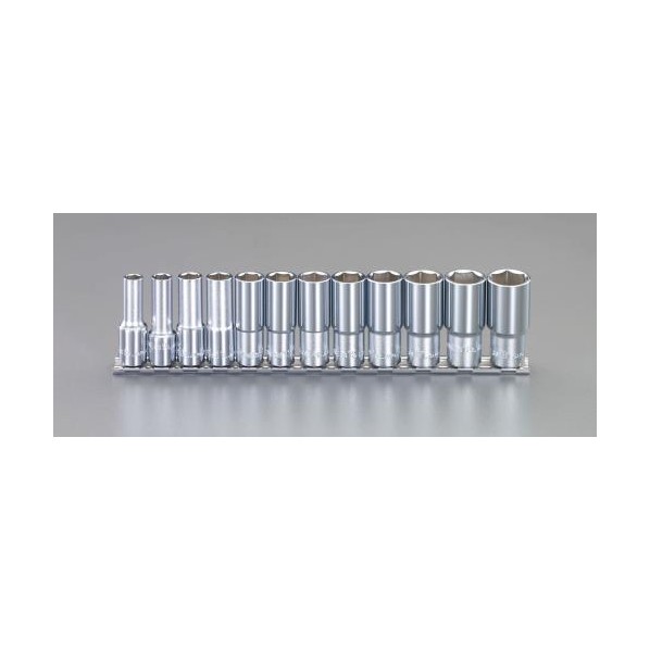 エスコ ディープソケットセット 3/8sq EA618JL-100 1個