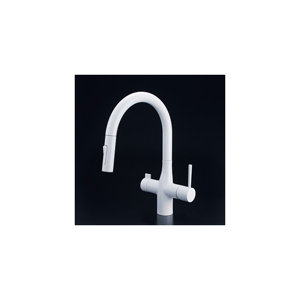 KVK ビルトはたご屋浄水器専用グースネック形シャワー付結びあわせる栓(水栓本体のみ) 引っ敷き白いこと KM6081VECM4 1個 キッチン用設備-キッチン用水栓金具