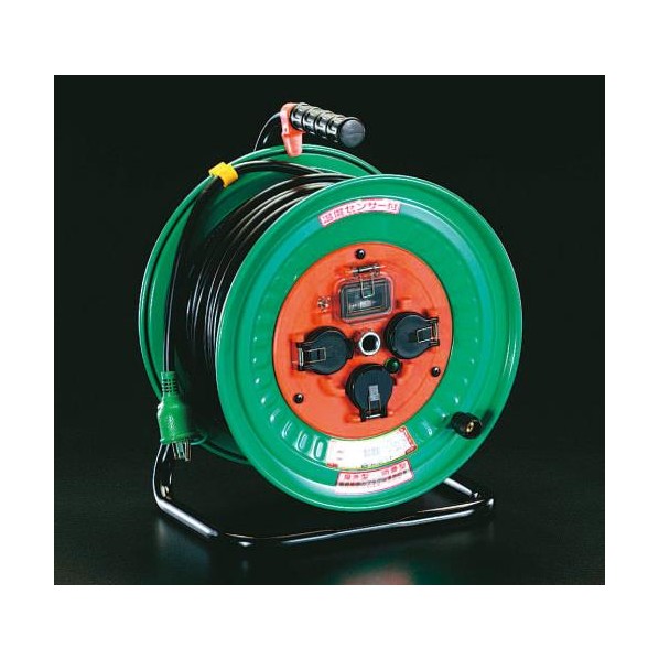 エスコ [漏電遮断/防雨型]電工ドラム 100V&times;30m EA815DL-30【2506DFD_3】｜DIY FACTORY ONLINE SHOP