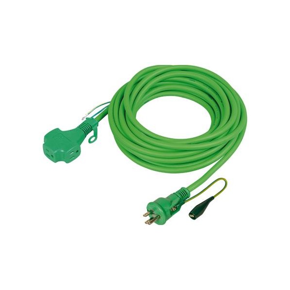 エスコ [アース付]延長コード 100V×15A/20m 緑 EA815GA-15【2506DFD_3】