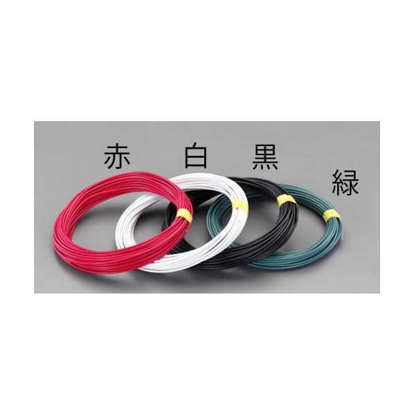 エスコ 8mm2x20mIV電線(撚線) 赤 EA940AT-161【2506DFD_3】|DIY FACTORY ONLINE SHOP