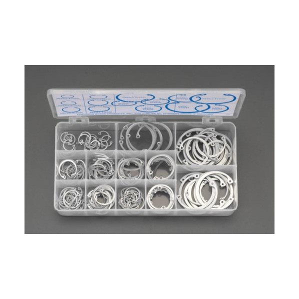 エスコ 1/2 -1･3/4 穴用スナップリングセット/インチサイズ EA949R-10【2506DFD_3】｜DIY FACTORY ONLINE SHOP