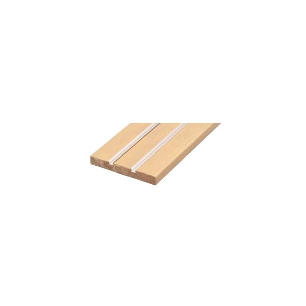 ウッドワン 幅広敷居(突板貼り) 片引き戸 固定枠(155mm幅) 1,130×130×15mm ダークブラウン(ウォールナット柄) DCEK51B-R-DK 1点