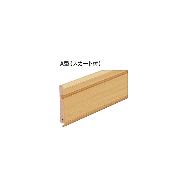 ウッドワン 巾木 A型 長さ3,900×幅60×厚さ9mm ホワイト(メープル柄) DJBA13-WH 10本