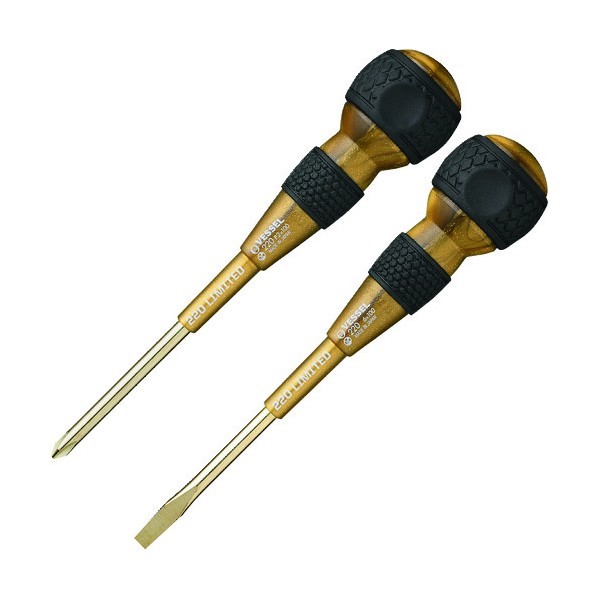 ベッセル ボールグリップドライバー リミテッド シルバー -6×100mm 220L2PSSI 2本×30パック