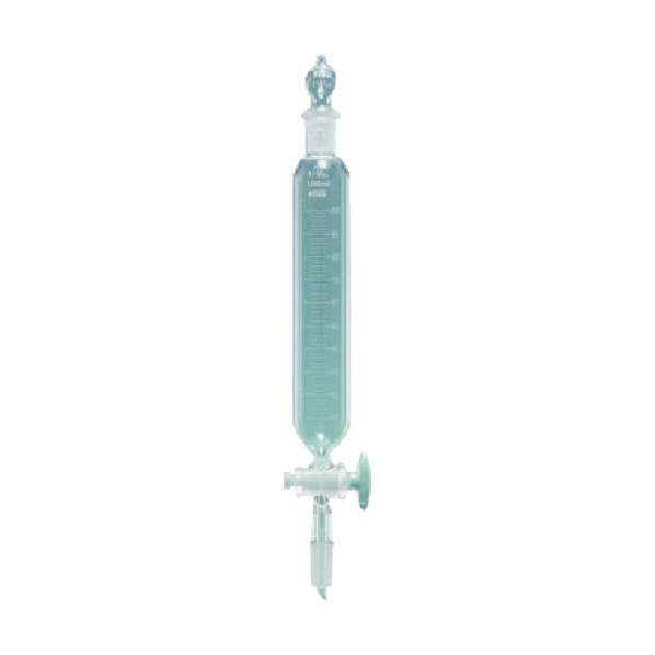 東京硝子器械 F共通円筒分液ロート目盛付球栓50mL15-15 000-15-66-51 1点