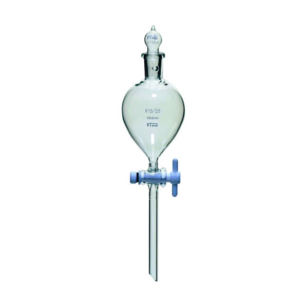 日本の首都瑠璃物の具 澄み切った摺合円球分液ロート 球栓 300mL 24/40 079-13-70-02 1点 花・ガーデン・DIY-その他