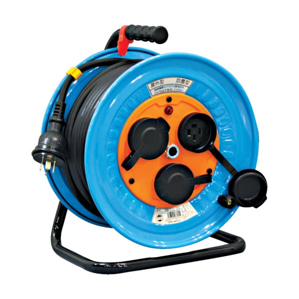 日動工業 防雨･防塵型 動力用電工ドラム 三相200V 4芯 アース付 30m DNW-E330F-20A 1点