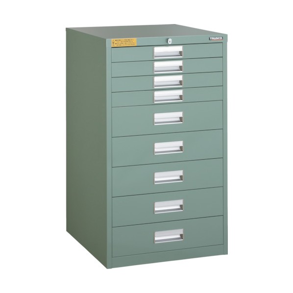 トラスコ(TRUSCO) LVE型キャビネット500X550XH880引出9段 LVE-887｜DIY FACTORY ONLINE SHOP