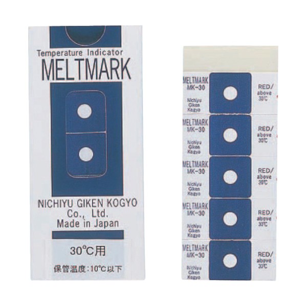 日油技研工業 メルトマーク屋外対応型 不可逆性 30度 MK-30 1点
