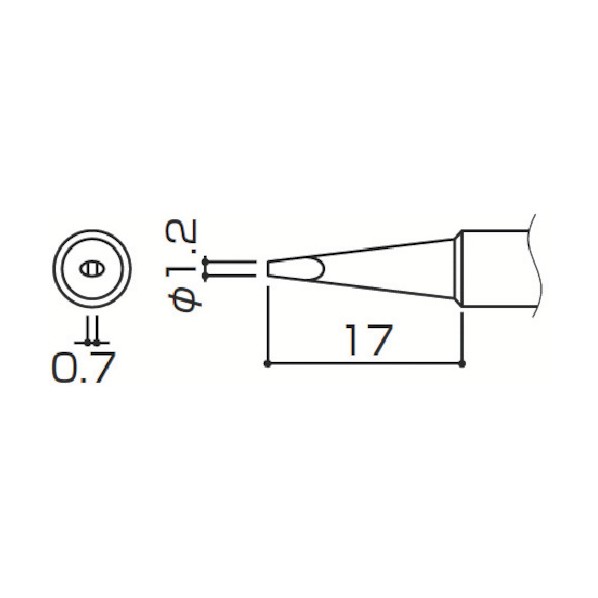 白光 953用こて先1.2D型 T4-12D 10本