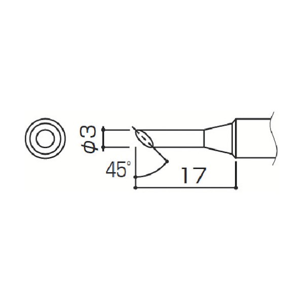 白光 953用こて先3C型 T4-3C 10本