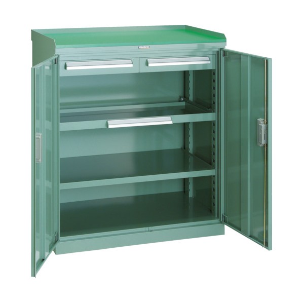 トラスコ(TRUSCO) スライド工具キャビネット881X551コボレ止め天板付 DX31｜DIY FACTORY ONLINE SHOP