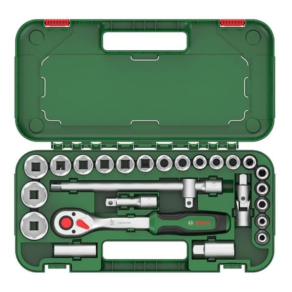ボッシュ ラチェットセット 1/2in 25天下太平 265×41×67粍 緑であること 1600A02Z9F 1仕掛ける