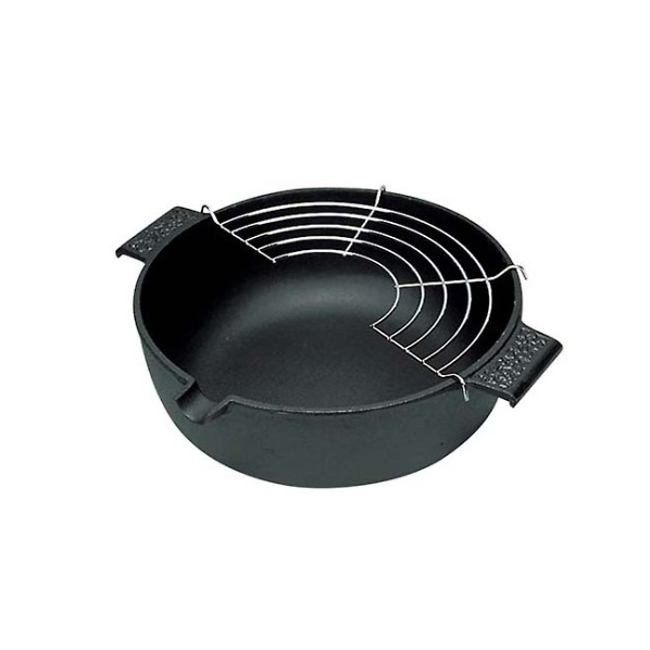 アズワン 五進 鉄 S型 天ぷら鍋 23cm(G-61) 3279900 61-6531-48 1点