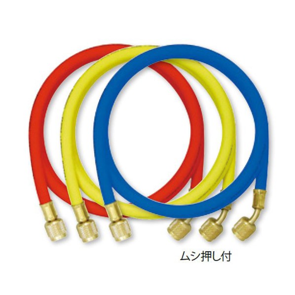 アサダ R410A用チャージングホースプラス2 3本パック 152cm Y21585 3点