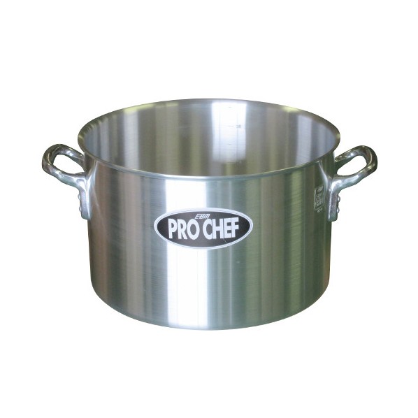 アズワン EBM アルミ プロシェフ 半寸胴鍋 蓋無 8870710 42cm 63-7099-37 1点｜DIY FACTORY ONLINE SHOP