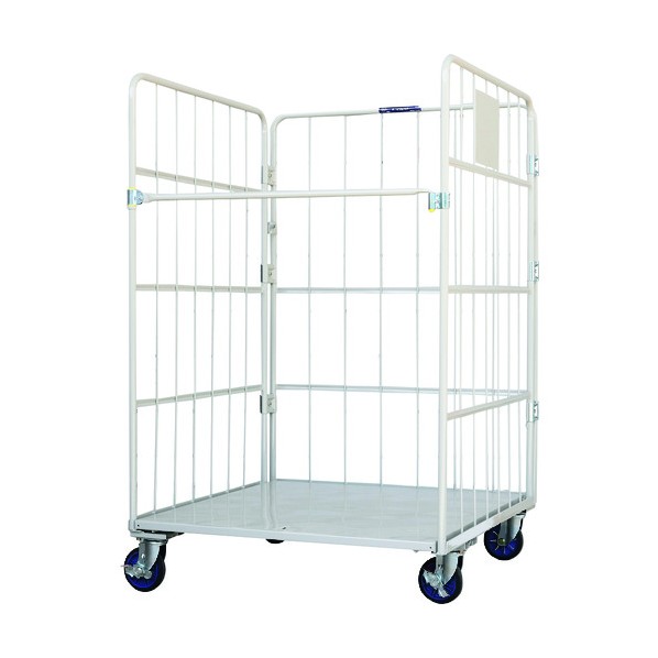 ※法人専用品※ワコーパレット 床板スチール製カゴ車 1100x1100x1700 WK7-111 1台｜DIY FACTORY ONLINE SHOP 34,385円