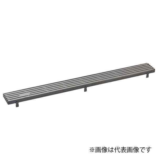 セーフティグレーチング ノンスリップ樹脂製 スリットタイプ 通常枠 アンカー付 81×1994×20mm ブラウン GRSS-20L2000A-C 1台