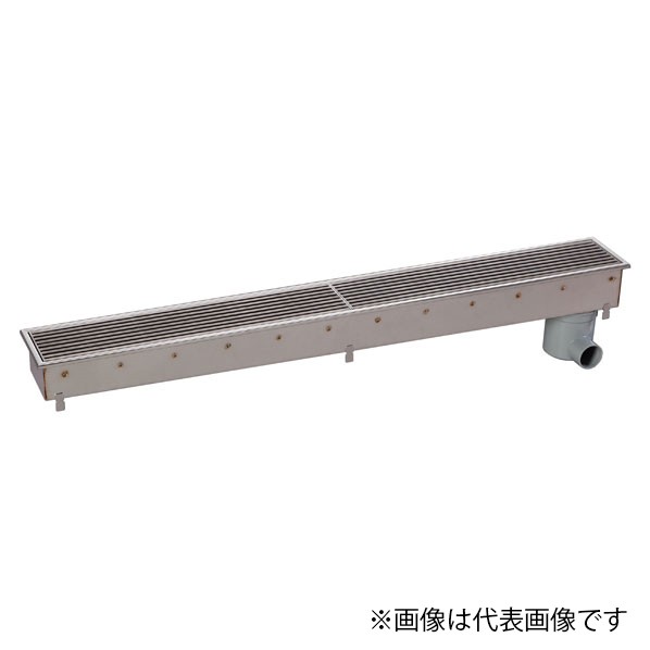 排水ユニット SUSグレーチング 深型 非防水横引き 逆目タイプ 1200mm 144&times;1194&times;100mm HSFY-15L1200 1台｜DIY FACTORY ONLINE SHOP